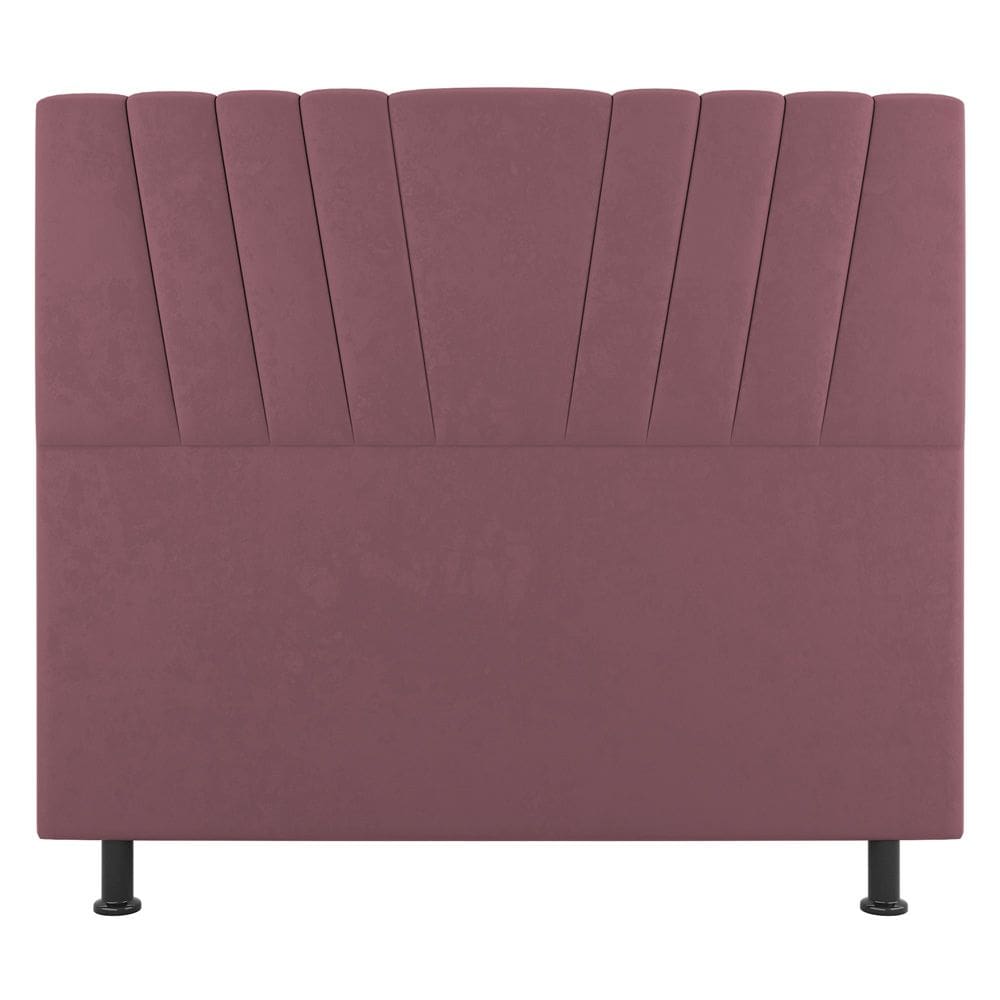 Cabeceira Cama Box Casal King Size Dublin 195cm Suede Rosê - Abmaza