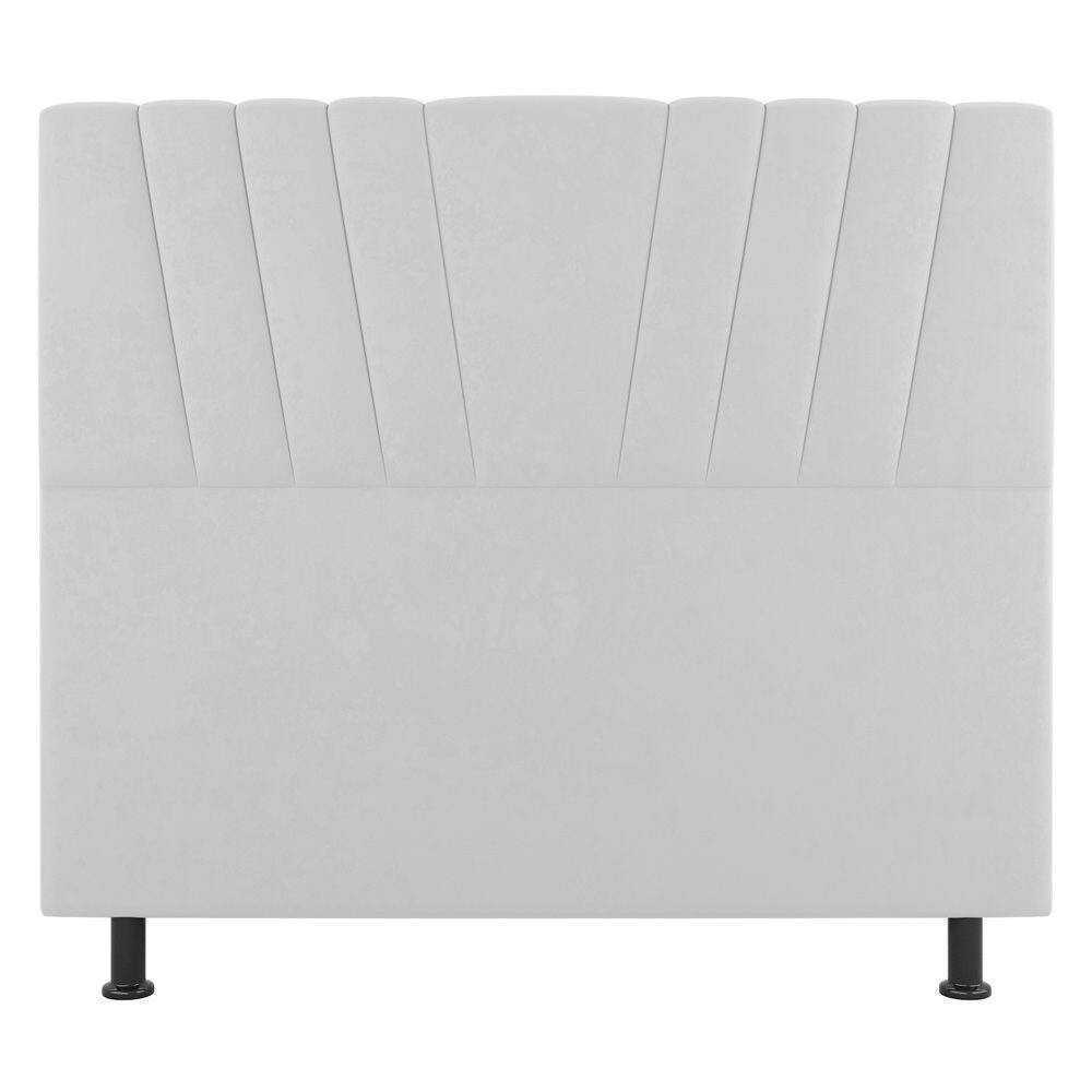 Cabeceira Cama Box Casal Dublin 140cm Sintético Branco - Abmaza