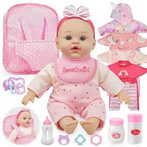 Boneca de corpo macio SMILESSKIDDO 30 cm com mochila e roupas