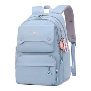 Mochila JiaYou Teen Girls Casual School Travel 26L azul