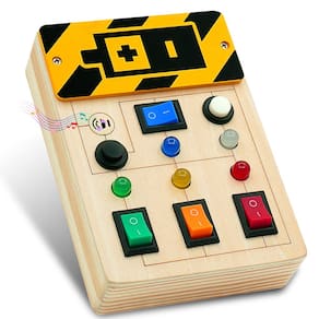 Brinquedo sensorial Busy Board Sulevalt Toddler Montessori de 1 a 4 anos