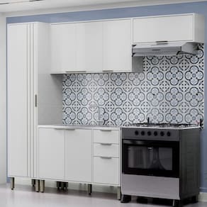 Cozinha Modulada Completa 4 peças Vick Branco