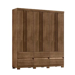 Guarda Roupa Casal 6 Portas 6 Gavetas Kansas Malbec Incorplac