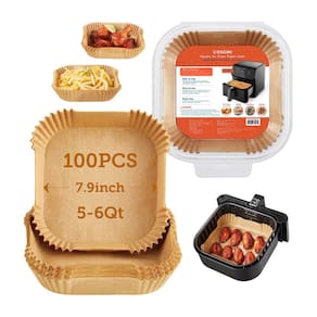 Forros de fritadeira Air Fryer COSORI 100 PCS de papel descartável quadrado