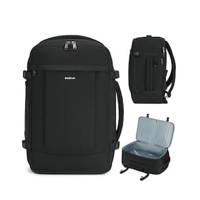 Mochila de viagem ECOHUB 30L com carregamento USB para laptop de 15,6" preta