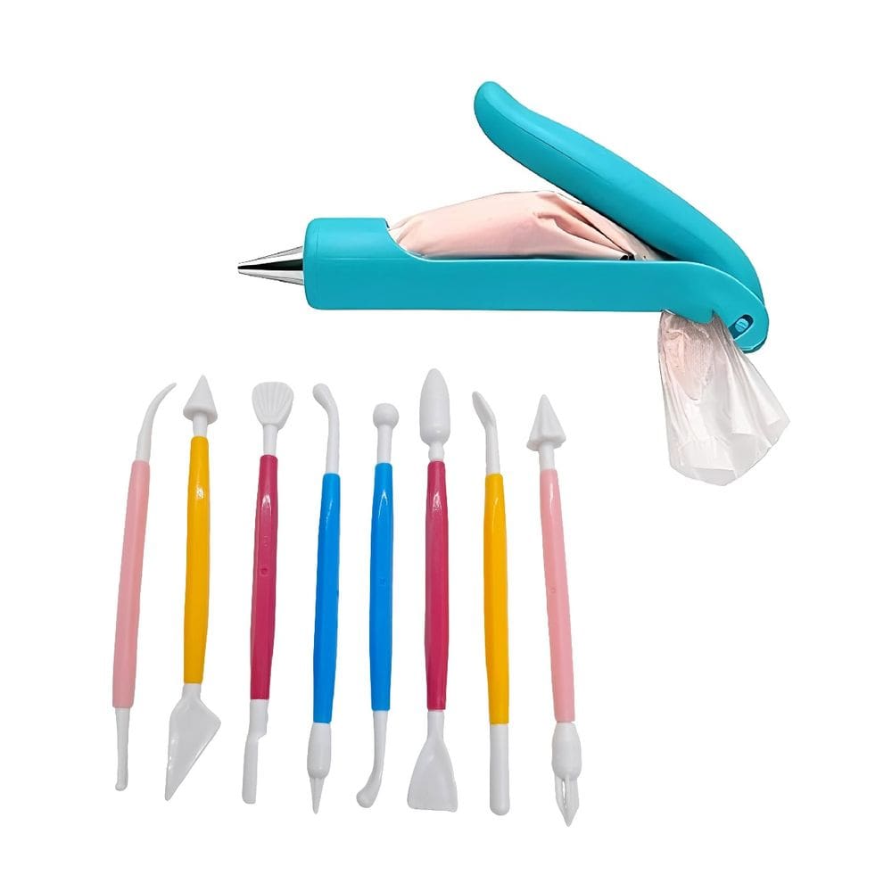 Kit 8 Estecas para Modelar Com Caneta Confeiteiro para Bolos