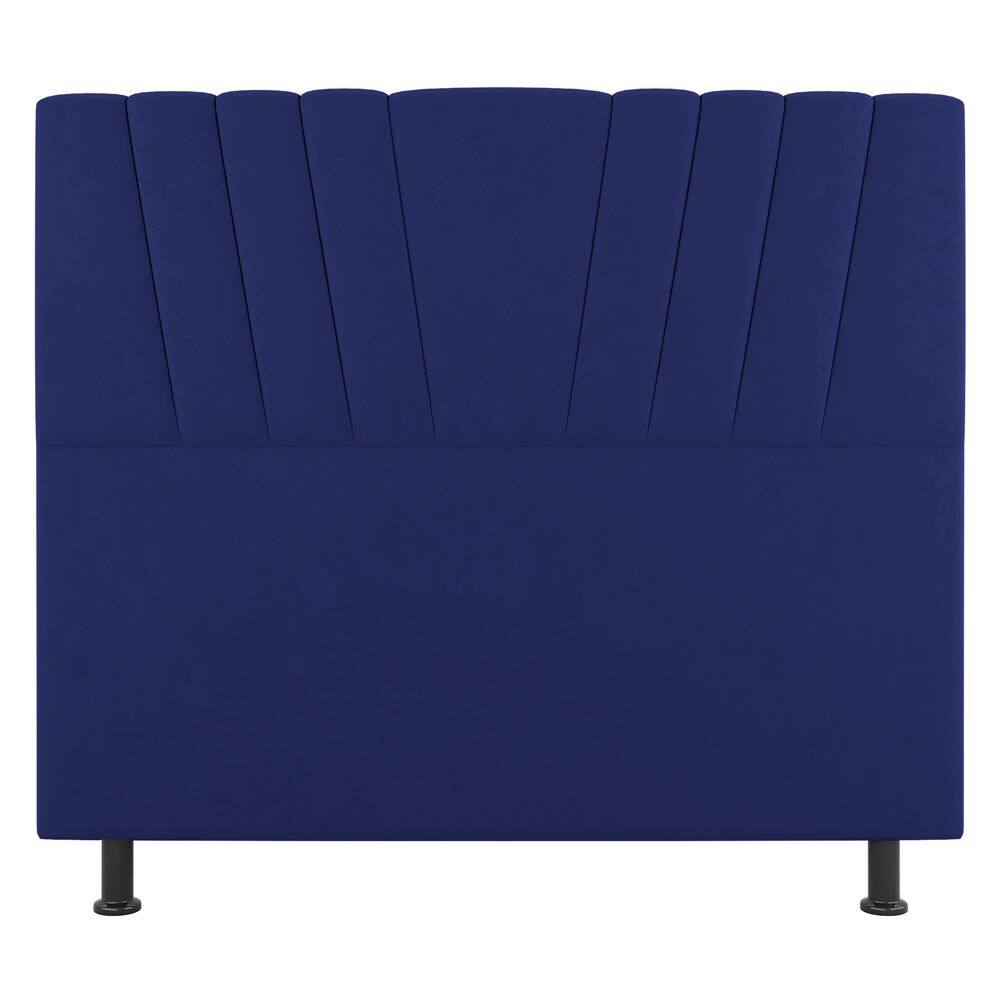 Cabeceira Cama Box Casal Dublin 140cm Suede Azul - Abmaza