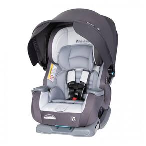 Cadeira de Bebê para Carro Conversível 4 em 1 com Dossel para Proteção Solar e Porta Copos, Baby Trend Cover, Cinza