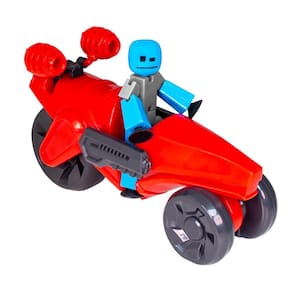 Figuras de ação Zing Stikbot Megabots vermelhas com ciclo turbo