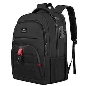 Mochila MATEIN Anti Theft Travel para laptop de 17 polegadas USB preta