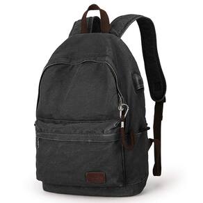 Mochila Muzee Canvas para laptop leve de viagem de 15,6"