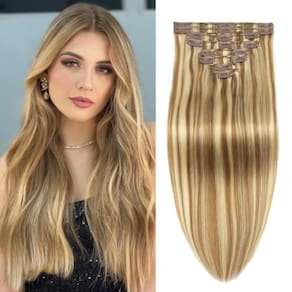 Extensões de cabelo Clip-in Doupor Real Human Hair 105g 20cm