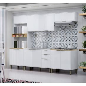 Cozinha Modulada Completa 5 peças Vick Branco