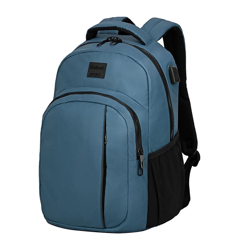 Mochila de viagem para laptop Goloni 15,6" com porta USB à prova d`água