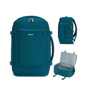 Mochila de viagem ECOHUB 30L com carregamento USB para laptop de 15,6" azul