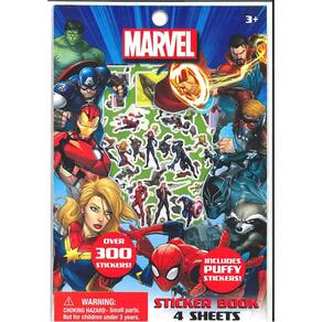 Conjunto de livros de adesivos Marvel Avengers com mais de 300 adesivos fofos