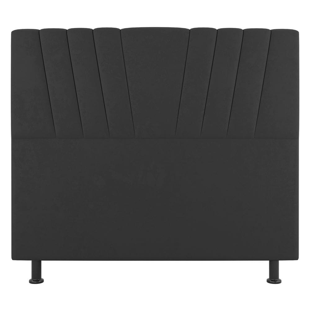 Cabeceira Cama Box Casal King Size Dublin 195cm Linho Cinza - Abmaza