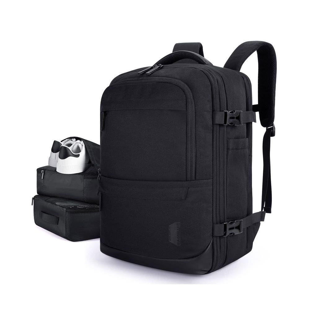 Mochila de viagem para laptop BAGSMART 40L com cubos de embalagem pretos