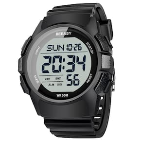 Relógio esportivo digital Beeasy Men Waterproof com alarme e temporizador