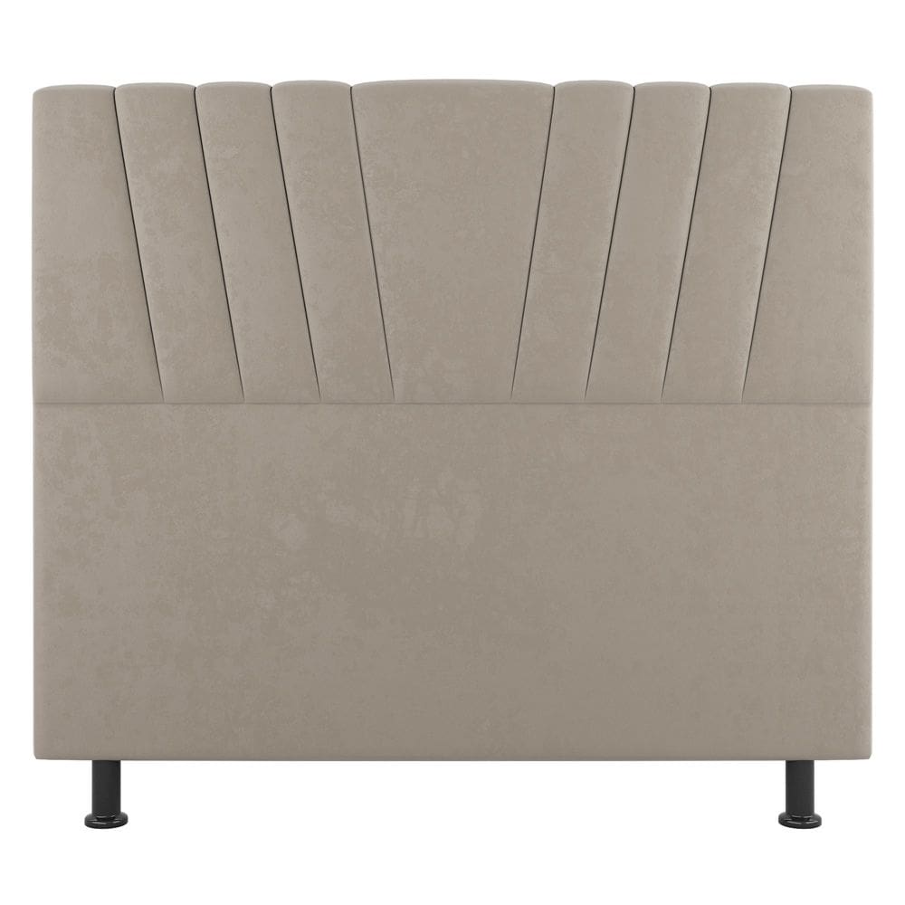 Cabeceira Cama Box Casal King Size Dublin 195cm Linho Bege - Abmaza