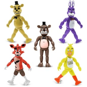 Figuras de ação FILDANCO, 5 peças, brinquedos colecionáveis, 13,5 a 15 cm com luz