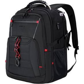 Mochila de viagem para laptop KROSER de 18,4 polegadas com porta USB e RFID