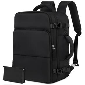 Mochila Rinlist Travel Impermeável para Homens e Mulheres Preta