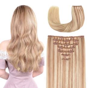 Extensões de cabelo Winsky Clip-in 30cm Remy Human Hair 105g