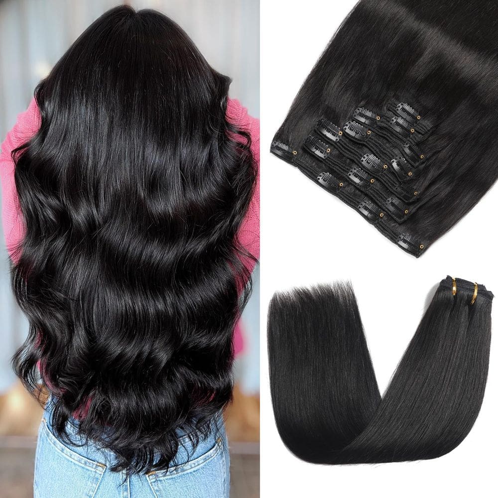 Extensões de cabelo Clip in Rimoss Real Human Hair 130g 35cm