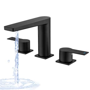 Torneira de banheira LUOGULIANG Matte Black 3 Hole High Flow Set
