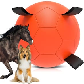 Bola de pastoreio QDAN para cães e cavalos, 63,5 cm, laranja