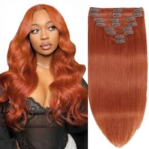 Clip in Hair Extensions FZV Real Human Hair 120g, 8 unidades, 50 cm