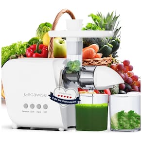 Centrífuga de Frutas, Capacidade 400 mL, 2 Velocidades, 150W, 110v, MEGAWISE B5100, Branco