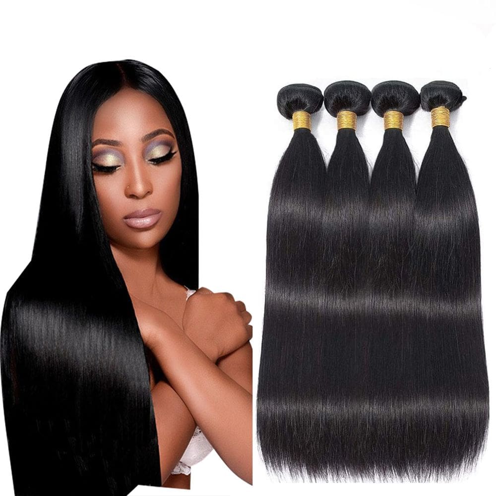 Pacotes de cabelo JTMMP Straight 12A Brazilian Virgin Hair 4x35cm