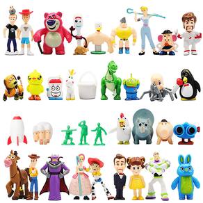 Conjunto de bonecos de ação ZCXGMYYS Woody Buzz Jessie 36 unidades de PVC