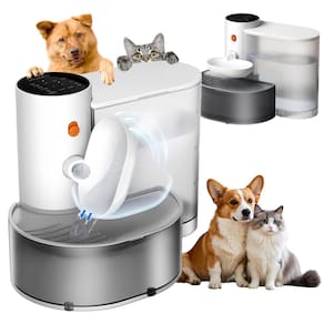 Fonte de água para animais de estimação DEYOT 2025 atualizada sem filtro de 3,5 L