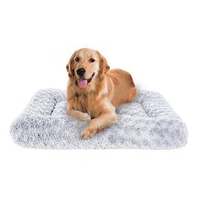 Cama de cachorro AetherNest Deluxe Rose Plush para cães médios e grandes