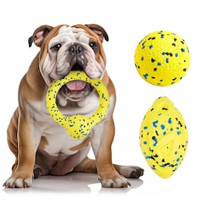 Dog Balls Kimee Chew Toys, bola de tênis, 3 peças para cães agressivos