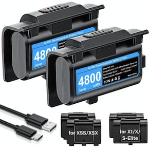 Pacote de bateria recarregável JAVRUNWOF para controle Xbox