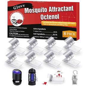 Recarga de isca Mosquito Lure, 8 iscas de octenol de 8 litros para Bug Zapper