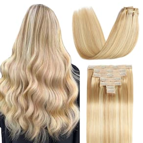 Extensões de cabelo Sisily Real Human Hair 40cm 120g Dirty Blonde