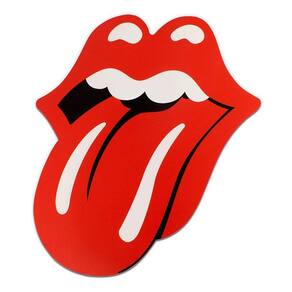Placa Decorativa Música Rolling Stones Recorte 30x27 Cm