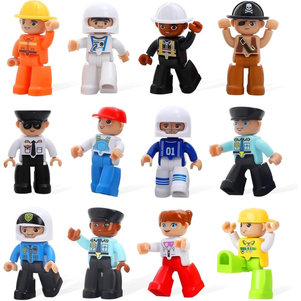 Conjunto de figuras magnéticas Mruikeny Large Community, 12 peças
