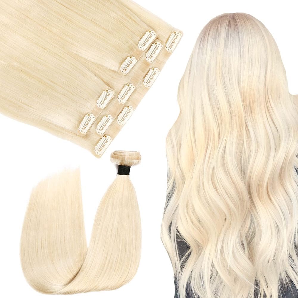 Extensões de cabelo Clip in SURNEL Real Human Hair 35cm 90g