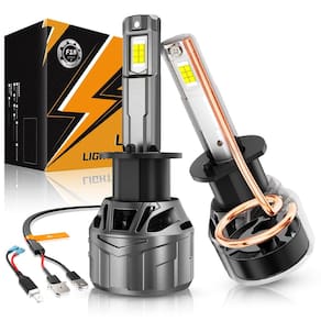 Faróis de neblina Auxbeam 2025 F18 Series H1 22000LM, pacote com 2