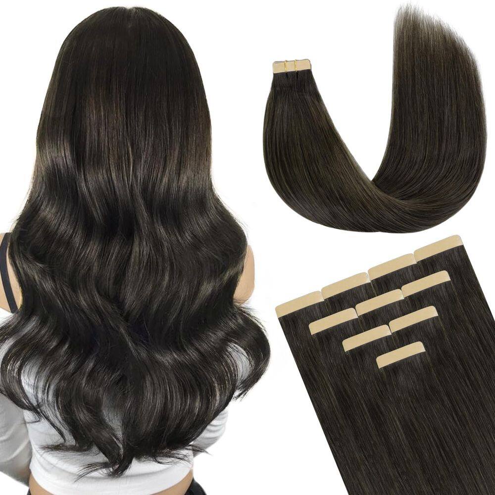 Fita adesiva em extensões de cabelo DOORES Mocha Brown 22 cm 10 unidades 30 g
