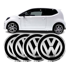 Kit 4 Calota Centro Roda Calotinha Tampa Miolo Brw 970 Vw Up