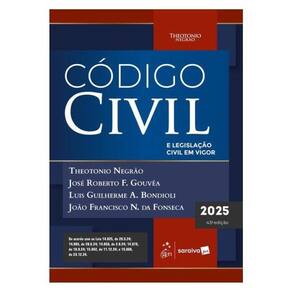 Código Civil E Legislação Civil Em Vigor - 43ª Edição 2025