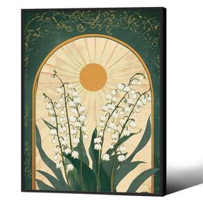 Impressão em tela Vintage Lily of The Valley Wall Art 30x40cm