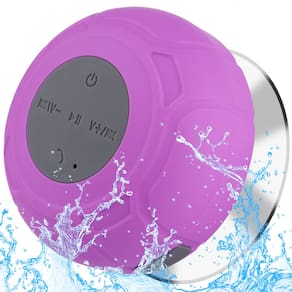 Alto-falante de chuveiro Bluetooth Annlend impermeável portátil roxo